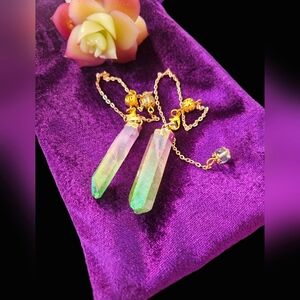 Watermelon Quartz Pendulum